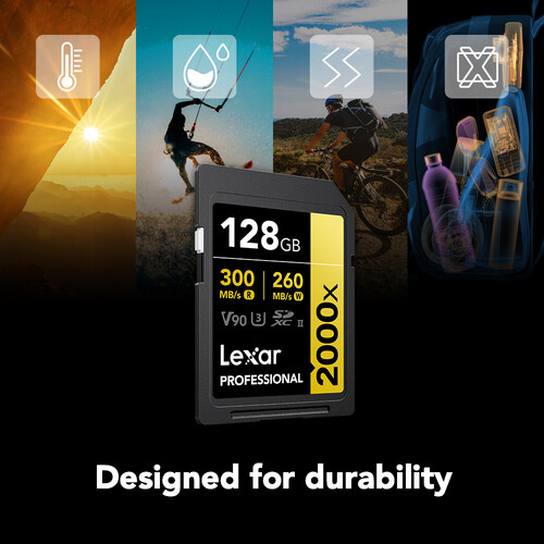 Lexar 128GB Professional 2000x UHS-II SD - 2